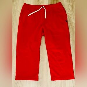 Polo Ralph Lauren Men’s XL Sweatpant Red NWOT Unisex Drawstring Wide Leg Pockets